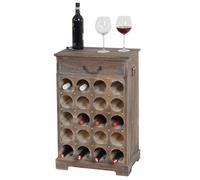 Etagère à vin Lucan pour 20 bouteilles / 76x48x31cm / style Shabby Chic marron