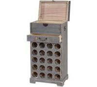 Etagère à vin Lucan pour 20 bouteilles Shabby Chic gris