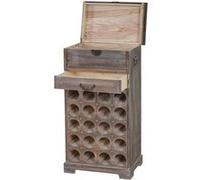 Etagère à vin Lucan pour 20 bouteilles style Shabby Chic marron Marron, Marron G