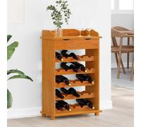 Étagère à vin Marron Rangement à Présentoir à vins Porte-bouteilles vidaXL vidaX