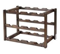 Étagère À Vin Hwc-B58, Porte-Bouteilles, Sapin, 3 Fonds 3 Pièces Multicolore