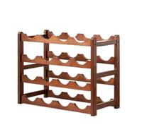 Étagère à vin multi-bouteilles - Élégant support de vin rouge et vitrine - Rangement de vin peu encombrant pour la maison - Grille élégante pour bouteilles de vin (42,9 x 23,4 x 37,8 cm)
