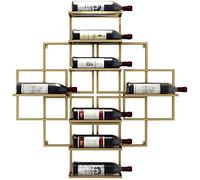 Étagère à vin murale à suspendre - Étagère à vin rouge - Décoration murale - Vie intéressante