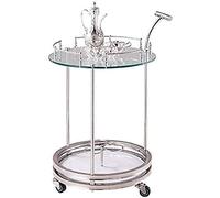 Étagère à vin murale - Chariot à outils mobile double couche chariot à vin, chariot à thé, eau, collation, voiture, hôtel, restaurant, livraison de voiture, chariot de voiture, petit porte-vin
