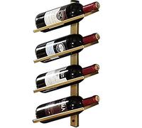 Étagère à vin murale en fer empilable et inclinée de style européen simple pour rangement de vin décoratif pour la maison, organisateur de vin peu encombrant