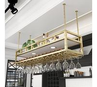 Étagère à vin Murale en métal Étagères de Bar flottantes avec Support de Verre à vin Suspendu Mini Bar Armoire à Liqueur Étagère d’Affichage de Bouteille Étagère à Whisky Étagères de rangeme