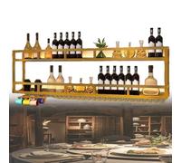 Étagère à vin murale industrielle pour restaurant, cave à vin et bar à domicile