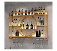 Étagère à vin murale moderne multifonction en métal pour maison, restaurant et bar, support à champagne élégant en fer (100/120/140 cm)