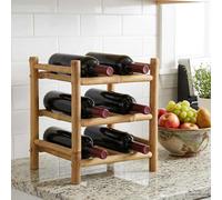vidaXL Étagère à vin Naturel 32,5 x 29,5 x 72 cm Bambou