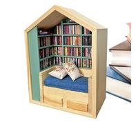 Étagère Anti-Stress - Bibliothèque Miniature en Bois | Étagère Puzzle Organisateur Coin Chambre,Organisation Chambre Filles Garçons