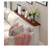 étagère arrière du canapé Table étroite de 80 à 150 cm de long à placer derrière le canapé, console d'entrée mince, étagère de rangement mince à placer à côté du lit(Teak,31.5x4x25.6in/80x10x65cm)