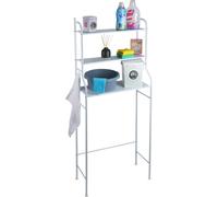 Etagère au-dessus de la machine à laver avec crochets, 65 x 25 x 155 cm