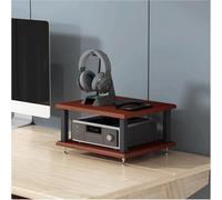 Étagère audio 2/3/4 niveaux en bois HiFi stéréo pour équipement audio-vidéo, design résistant aux chocs, parfait pour home cinéma et systèmes de musique