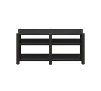 Étagère audio mobile sur pied - Tour de rangement d'angle pour salon, bureau, jeux et enregistrements - Étagère noire 120 x 52 x 52 cm - Support de haut-parleur polyvalent