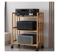 Étagère audio moderne à 5 niveaux pour platines, lecteurs CD/DVD, consoles de jeux et décodeurs TV Meuble de rangement élégant pour salon et systèmes home cinéma