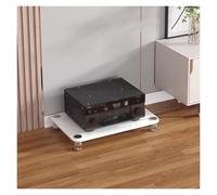 Étagère audio-vidéo haute performance à 4 niveaux, récepteur stéréo, unité de stockage multimédia pour consoles de jeux, étagère d'angle pour lecteur CD, haut-parleur