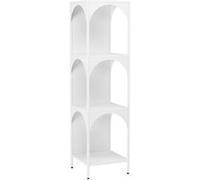 Etagère autoportante Akaa acier 133 x 35 x 35 cm blanc [en.casa]
