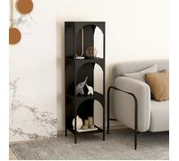 Etagère autoportante Akaa acier 133 x 35 x 35 cm noir [en.casa]