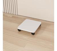 Étagère AV blanche - Meuble d'affichage DVD et CD, étagère audio et étagère de jeu pour salon et studio multimédia, rangement élégant pour appareils électroniques et jeux.