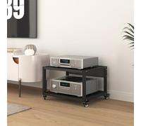 Étagère AV réglable à 5 niveaux pour salon HiFi Audio Rack Meuble TV Gaming & Enregistrement Meuble mobile 50 x 40 x 35 cm