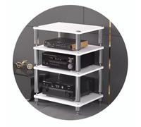 Étagère AV stable à plusieurs étages avec pieds amortissants pour une protection audio et vidéo optimale, étagère Hi-Fi pour une meilleure nization et stabilité dans les systèmes de divertissement à