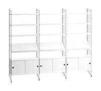 Étagère avec 3 cabinets et porte-revues 242x200x30cm WxHxD 242x200x30cm