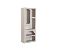 Etagère avec 5 niches - Effet marbre gris - LUELA