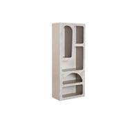 Etagère avec 5 niches - Effet marbre gris - LUELA