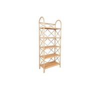 Etagère avec 5 tablettes en rotin et bambou - Naturel - ZARYNO