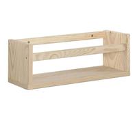 Étagère avec barre centrale en pin Kit Line 40 cm