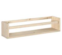 Étagère avec barre centrale en pin Kit Line 60 cm