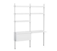 Étagère avec bureau Pier System 12 WxHxD 162x209x46cm