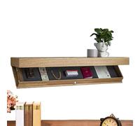 Etagère Avec Compartiment Caché, Étagère Murale Secrète, Étagère Flottante Avec Compartiment Secret, Étagère De Rangement Compacte Avec Trappe, Solution De Rangement Murale, Idéale Pour Le Salon