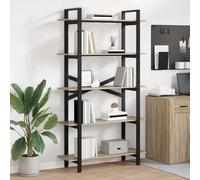 Étagère avec étagère avec stockage Bois d'ingénierie Étagères de salon vidaXL vi