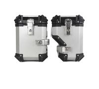 Étagère Bagages Moto pour CFMOTO 800MT CF 800 MT Coffre Moto Coffre Latéral Porte-Bagages Cadre Support Casque Arrière Topcase Porte-Bagages Arrière(38L Side Box Silver)