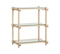 Etagère basse Woody Column verre WxHxD 75.5x85.5x44.5cm