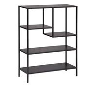 Étagère Bibliothèque 4 Niveaux "Gota" 100cm Noir