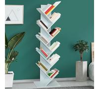 IDMarket Étagère bibliothèque à livres Tea forme d'arbre 10 niveaux Blanche