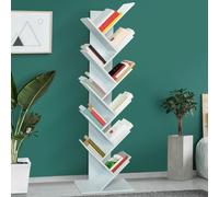IDMarket - Etagère bibliothèque à Livres Tea Forme d'arbre 10 Niveaux Blanche