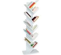 IDMarket Étagère bibliothèque à livres Tea forme d'arbre 10 niveaux Blanche