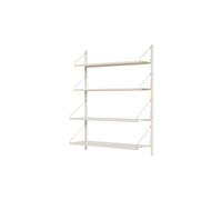 Étagère Bibliothèque à Un Seul Compartiment, 108,4 x 80 cm , Blanc Chaud