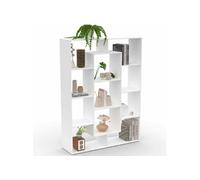 IDMarket Étagère bibliothèque Colette 11 compartiments Blanc 143 cm