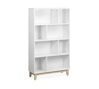Etagère bibliothèque décor bois 4 étagères Floki