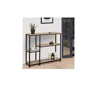 IDMarket – Console étagère bibliothèque Detroit – Design industriel