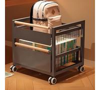 Étagère bibliothèque,etagere livre,etagère,bibliothèque tournante,Convient pour les bureaux, les salles d'étude, les coins de salon, les chambres, les salons, les balcons, les bureaux(Black,35x39x50cm