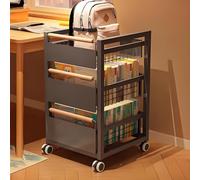 Étagère bibliothèque,etagere livre,etagère,bibliothèque tournante,Convient pour les bureaux, les salles d'étude, les coins de salon, les chambres, les salons, les balcons, les bureaux(Black,29x39x65cm