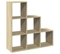 Etagère bibliothèque - mango - 3 niveaux - chêne sonoma - 99x29x99 cm - M1901