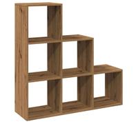 Etagère bibliothèque - mango - à 3 niveaux - chêne artisanal - M2047