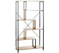 Étagère Bibliothèque "Miranda" 163cm Chêne & Noir