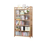 Étagère Bibliothèque Modulable 50/60/70/80/90 x 25 x 150cm avec Barres Latérales 6 Niveaux for Salon Chambre Bureau Cuisine - Meuble de Stockage Ouvert(6 tier-Length90cm)